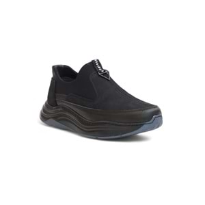 2186-Ocasso Hakiki Deri Üst Kalite Anatomik Tabanlı Erkek Günlük Sneakers Ayakkabı - NKT02186-siyah-42