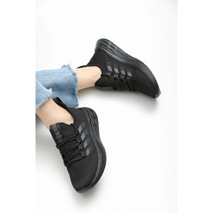 2201-Awıdox Anatomik Tabanlı Unisex Bağcıksız Sneakers Ayakkabı - NKT02201-siyah-40