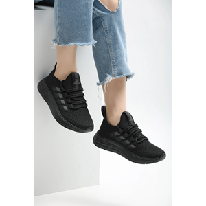 2201-Awıdox Anatomik Tabanlı Unisex Bağcıksız Sneakers Ayakkabı - NKT02201-siyah-40