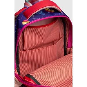 2217-My Polo Anatomik Sırt Yapılı Unisex Işıklı Tekerlekli İlkokul Çantası - NKT02217-Pembe-Mor-TEKEBAT