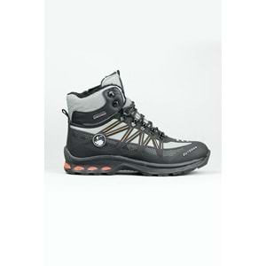2223-Jamper Anatomik Kaydırmaz Tabanlı Soft Shell Outdoor Trekking Erkek Fermuarlı Spor Bot - NKT02223-gri-41