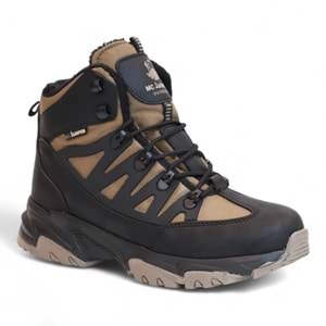 2225-Jamper Anatomik Kaydırmaz Tabanlı Soft Shell Outdoor Trekking Erkek Fermuarlı Spor Bot - NKT02225-Kum-41