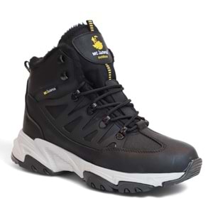 2225-Jamper Anatomik Kaydırmaz Tabanlı Soft Shell Outdoor Trekking Erkek Fermuarlı Spor Bot - NKT02225-siyah-gri-40