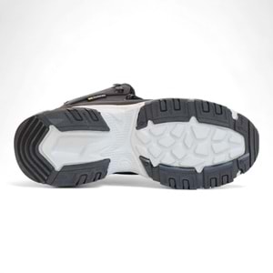 2225-Jamper Anatomik Kaydırmaz Tabanlı Soft Shell Outdoor Trekking Erkek Fermuarlı Spor Bot - NKT02225-siyah-gri-40