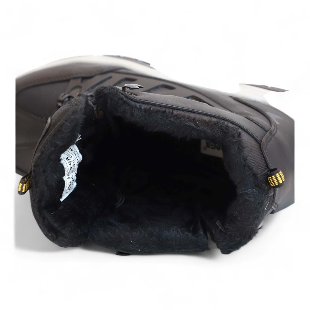 2225-Jamper Anatomik Kaydırmaz Tabanlı Soft Shell Outdoor Trekking Erkek Fermuarlı Spor Bot - NKT02225-siyah-gri-40