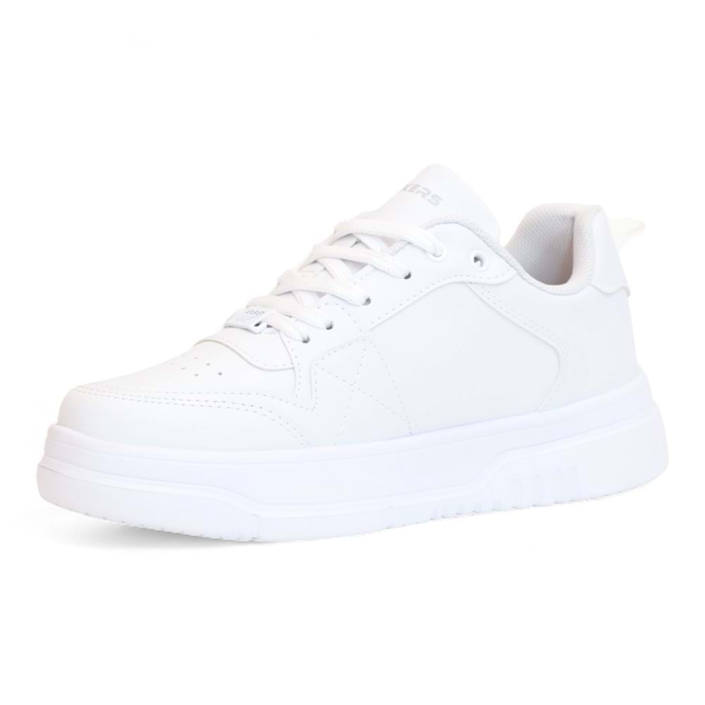 2227-Wickers Air Force Modeli Anatomik Tabanlı Üst Kalite Unisex Sneakers Ayakkabı - NKT02227-BEYAZ-39