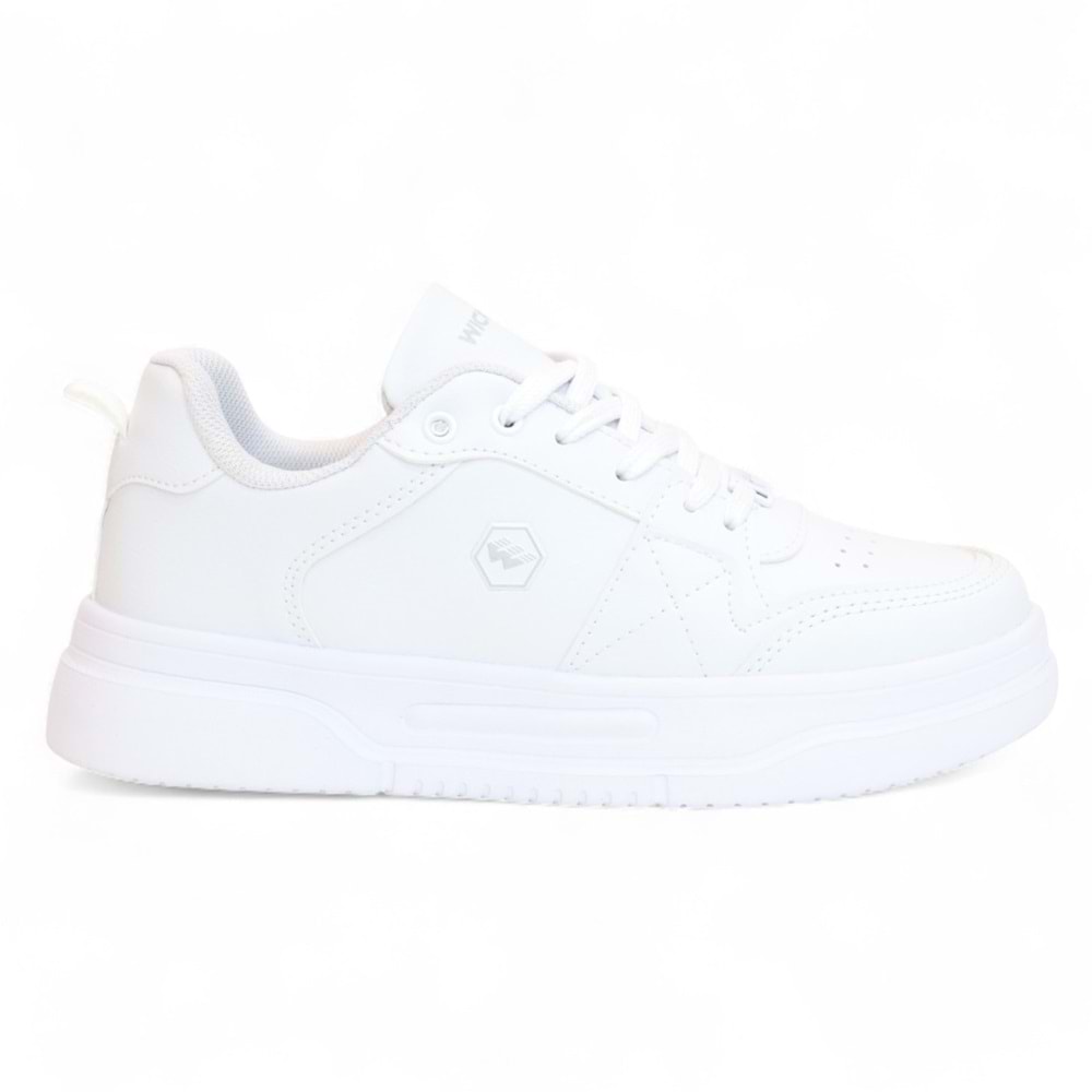 2227-Wickers Air Force Modeli Anatomik Tabanlı Üst Kalite Unisex Sneakers Ayakkabı - NKT02227-BEYAZ-39