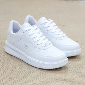 2228-Wickers Air Force Modeli Anatomik Tabanlı Üst Kalite Unisex Sneakers Ayakkabı - NKT02228-BEYAZ-36
