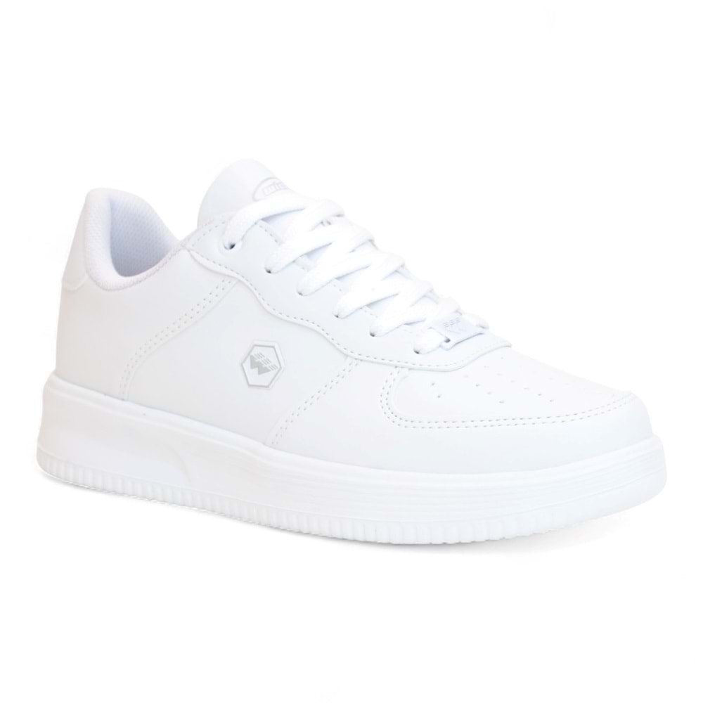 2228-Wickers Air Force Modeli Anatomik Tabanlı Üst Kalite Unisex Sneakers Ayakkabı - NKT02228-BEYAZ-42
