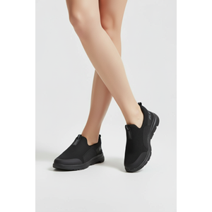 2231-Bestof Anatomik Tabanlı Ultra Hafif Bağcıksız Unisex Yürüyüş Ayakkabısı - NKT02231-siyah-36
