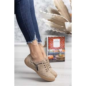 2234 Anatomik Tabanlı Kadın Günlük Spor Babet Ayakkabı - NKT02234-VIZON-41