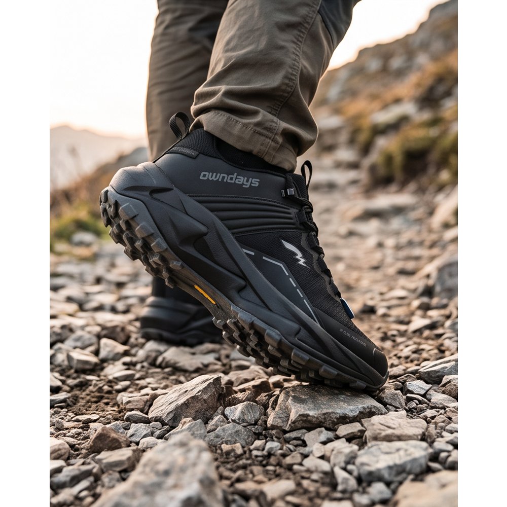 Owndays 2278-4828 Anatomik Memoryfoam Tabanlı Su İtici Softshell Trekking Spor Ayakkabı - NKT02278-siyah-46