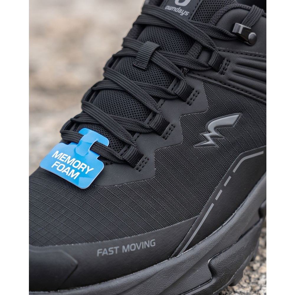 Owndays 2278-4828 Anatomik Memoryfoam Tabanlı Su İtici Softshell Trekking Spor Ayakkabı - NKT02278-siyah-46