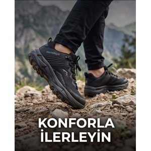 Owndays 2278-4828 Anatomik Memoryfoam Tabanlı Su İtici Softshell Trekking Spor Ayakkabı - NKT02278-siyah-46