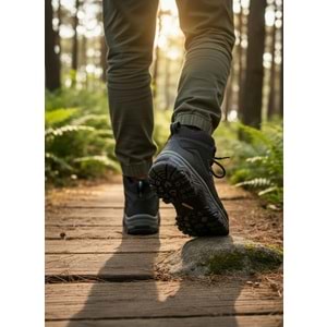 2281-Magg Point Anatomik Kaydırmaz Tabanlı Unisex Fermuarlı Spor Bot - NKT02281-siyah-37