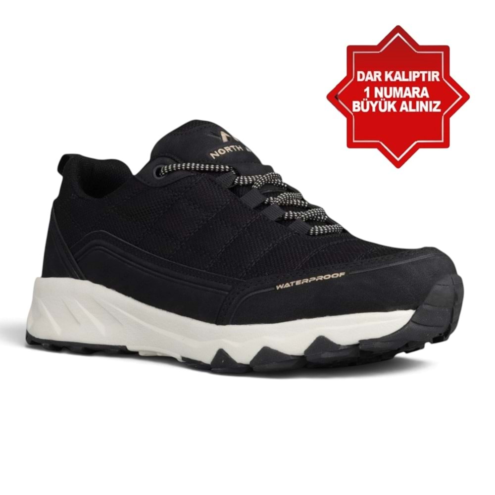 North Of-Wild 2285-Lang Anatomik Memoryfoam Tabanlı Su Geçirmez Outdoor Ayakkabı - NKT02285-siyah-gri-41
