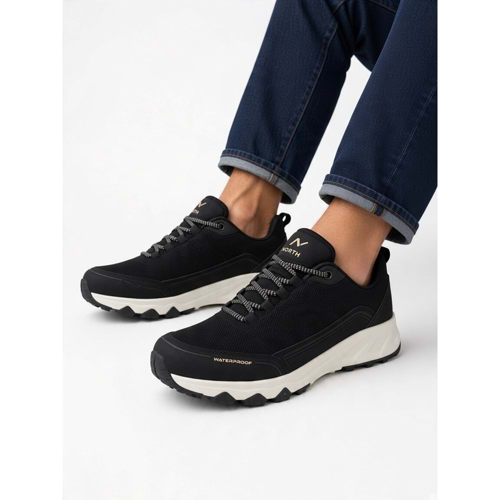 North Of-Wild 2285-Lang Anatomik Memoryfoam Tabanlı Su Geçirmez Outdoor Ayakkabı - NKT02285-siyah-gri-41
