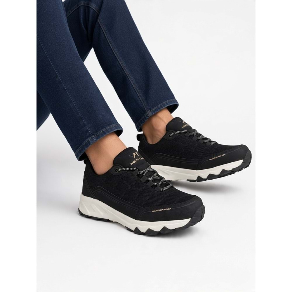 North Of-Wild 2285-Lang Anatomik Memoryfoam Tabanlı Su Geçirmez Outdoor Ayakkabı - NKT02285-siyah-gri-41