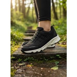 North Of-Wild 2285-Lang Anatomik Memoryfoam Tabanlı Su Geçirmez Outdoor Ayakkabı - NKT02285-siyah-gri-41