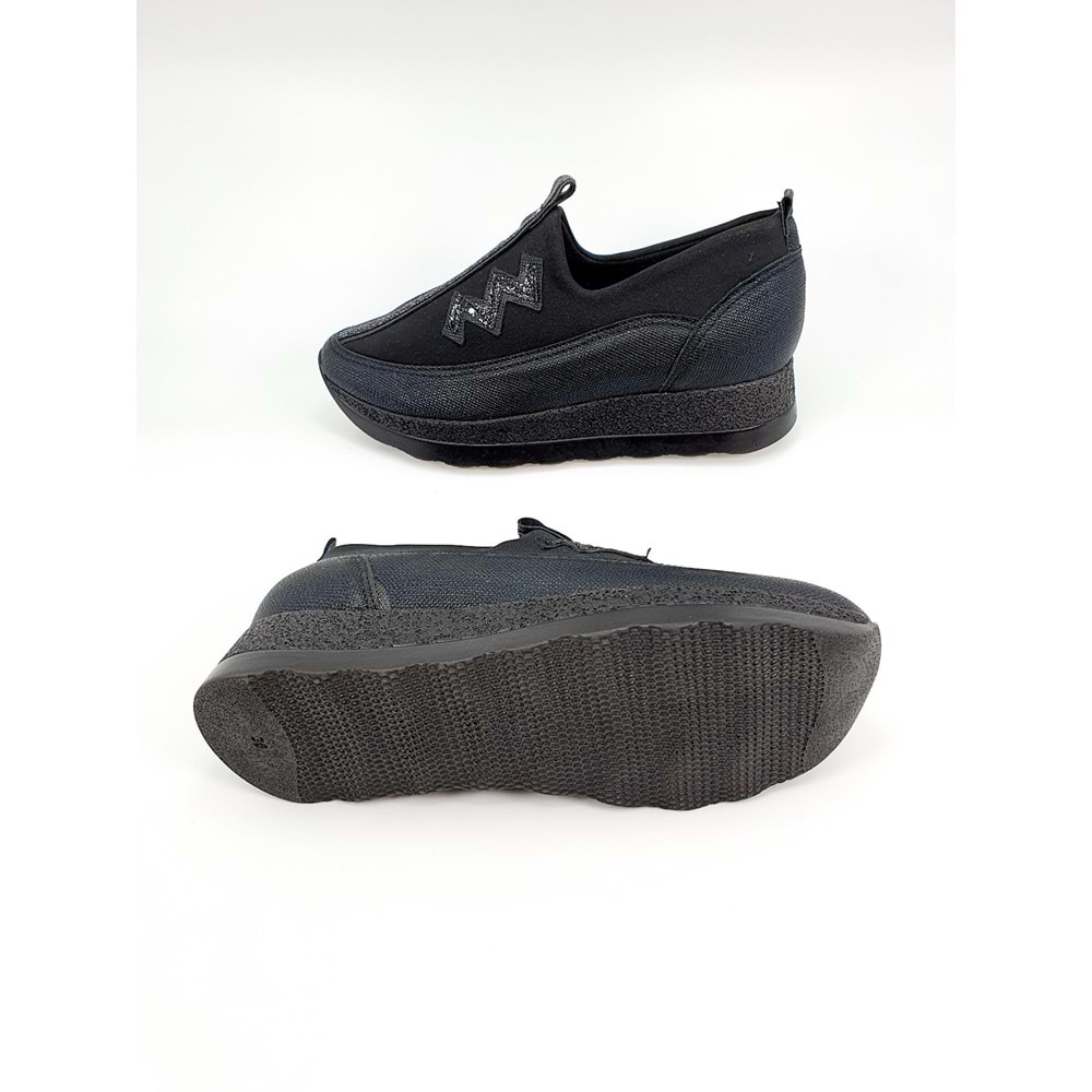 kadir ekici bayan günlük sneakers ayakkabı - siyah - 36