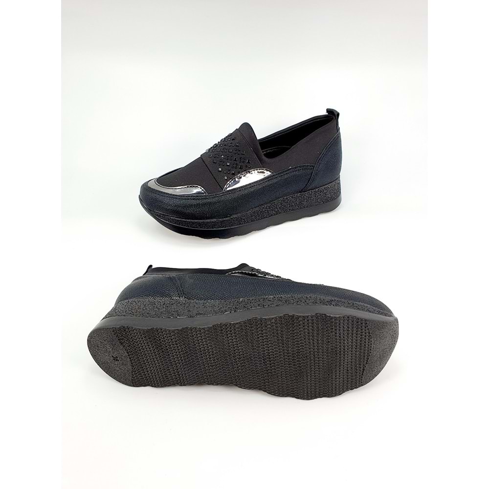 kadir ekici bayan günlük sneakers ayakkabı - siyah - 38