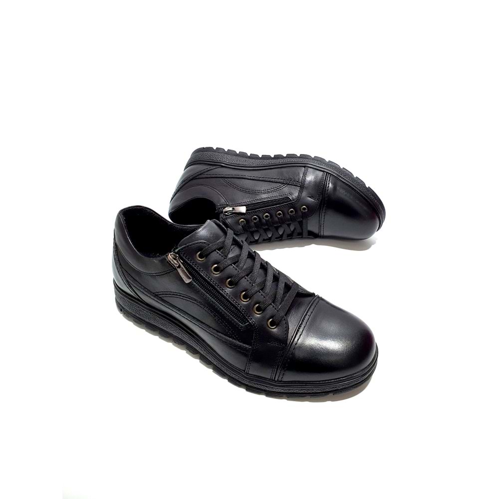 Slope Hakiki Deri Erkek Ayakkabı - siyah - 40