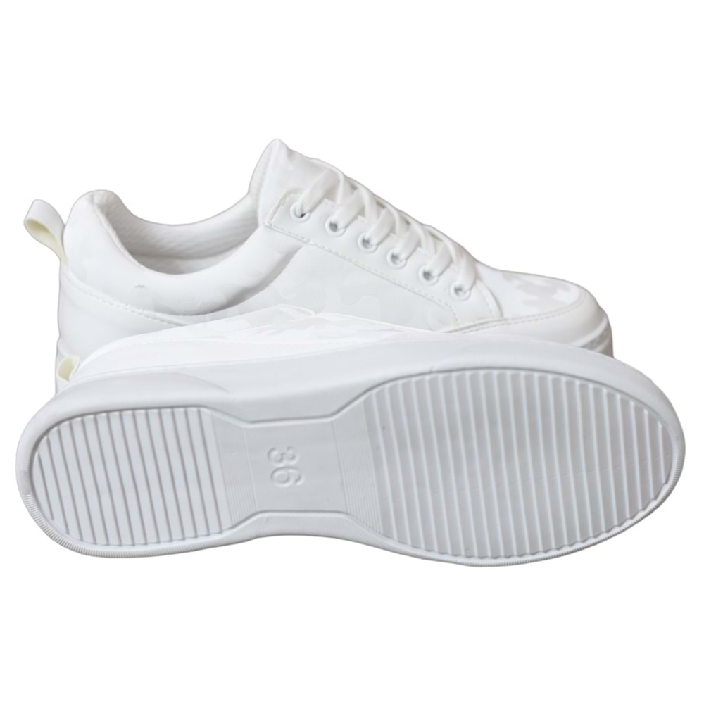 Konfores 893 Bayan Sneakers Ayakkabı - BEYAZ - 36