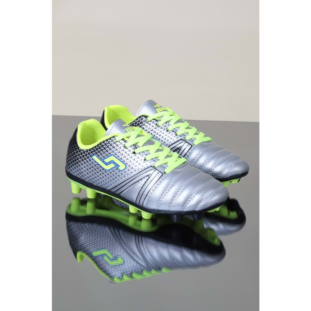 Jump 1080 Çim Saha Futbol Ayakkabısı - NKT01080-gümüş-38