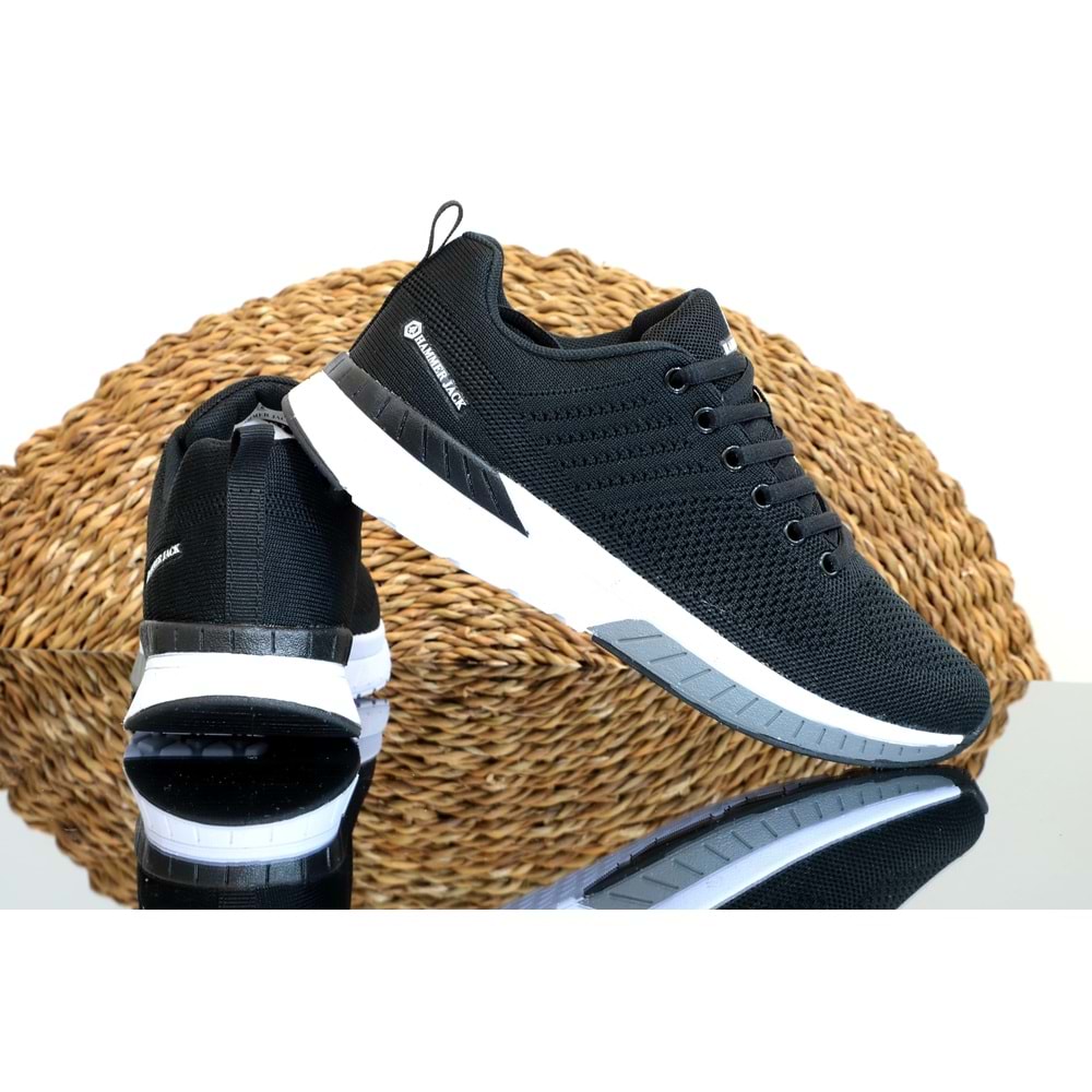 Konfores 1208 Anatomik Taban Unisex Sneakers Ayakkabı - NKT01208-siyah beyaz-37