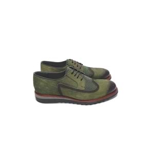 winssto deri erkek günlük ayakkabı - yeşil - 43