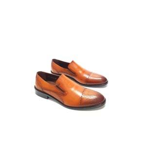 smart hakiki deri erkek klasik ayakkabı - NKT00357-TABA-40