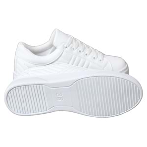 Konfores 892 Bayan Sneakers Ayakkabı - BEYAZ - 36