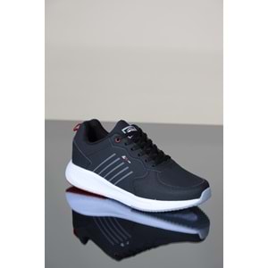 Konfores 1102-2009 Anatomik Sneakers Ayakkabı - NKT01102-siyah beyaz-41