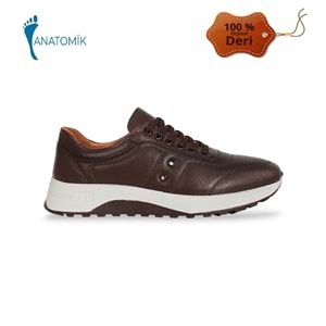 Konfores 1835-346497 Hakiki Deri Anatomik Tabanlı Erkek Sneakers Ayakkabı